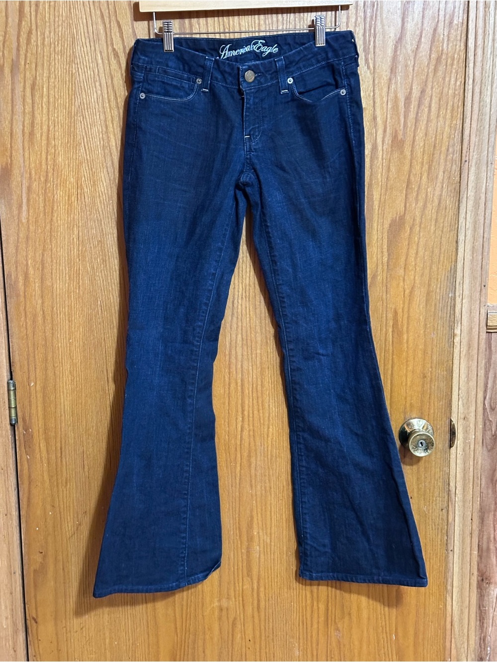 American‎ Eagle Outfitters Navy Flare Jeans sz 4